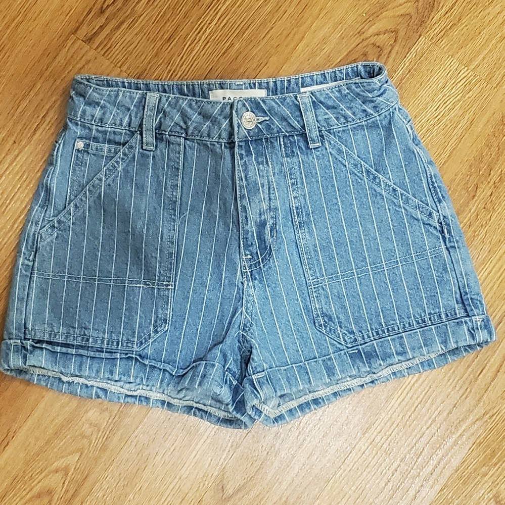 Pacsun pin stripe mom shorts